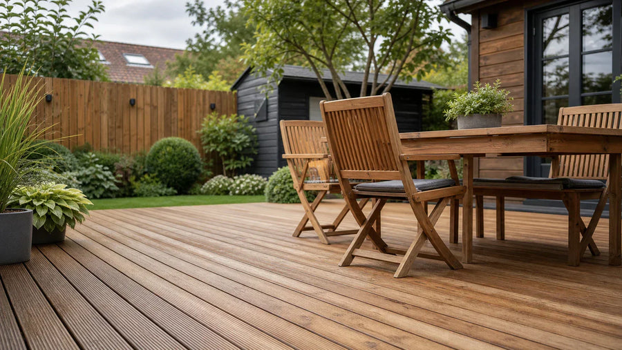 Holzschutz außen: Terrasse, Gartenmöbel und Zaun richtig schützen