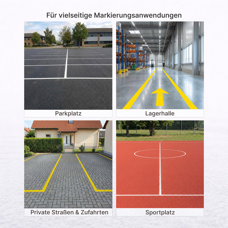 Markierungsfarbe für Straßen, Parkplätze und Bodenmarkierungen