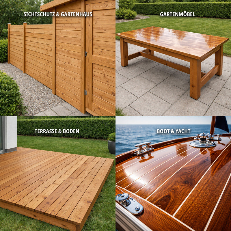 2K PU Klarlack – Polyurethanlack für Holz, Möbel, Parkett & Boot