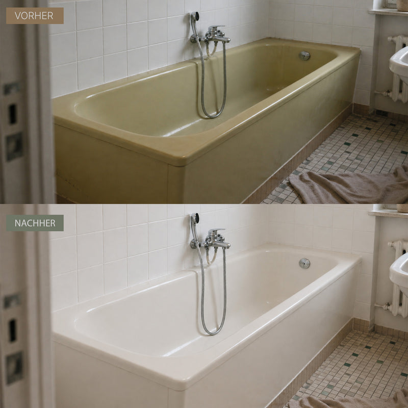 Badewannenlack Seidenglänzend für Badewannen & Sanitärflächen