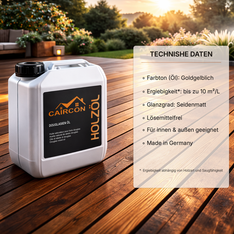 Douglasien Öl – Pflege & Schutz für Terrasse & Außenholz