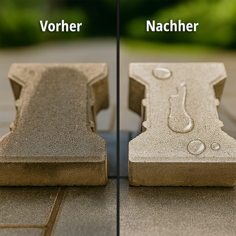 Steinimprägnierung mit Abperleffekt für außen & innen