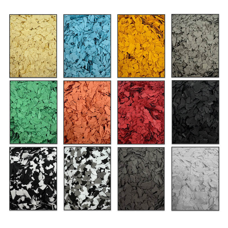 Dekorative Farbchips für Bodenbeschichtungen – Flocken für individuelle Gestaltungen