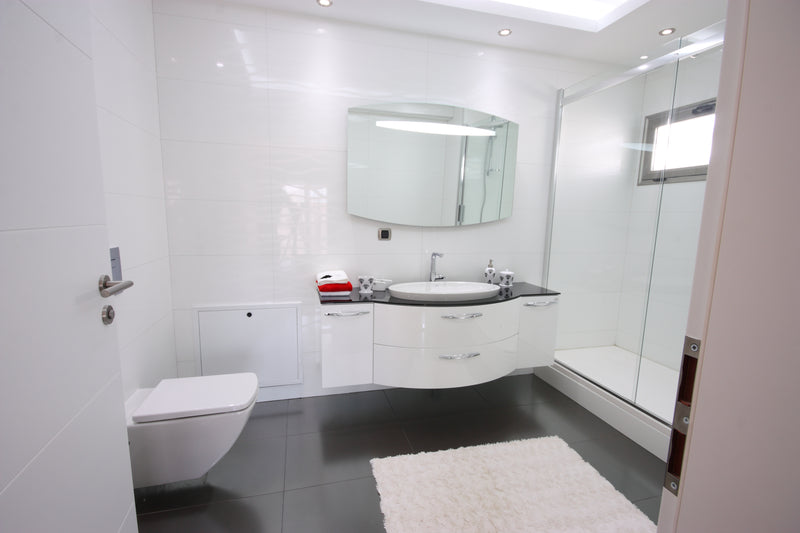 2K Fliesenfarbe Fliesenlack Bad Küche Boden- und Wandfliesen Glänzend